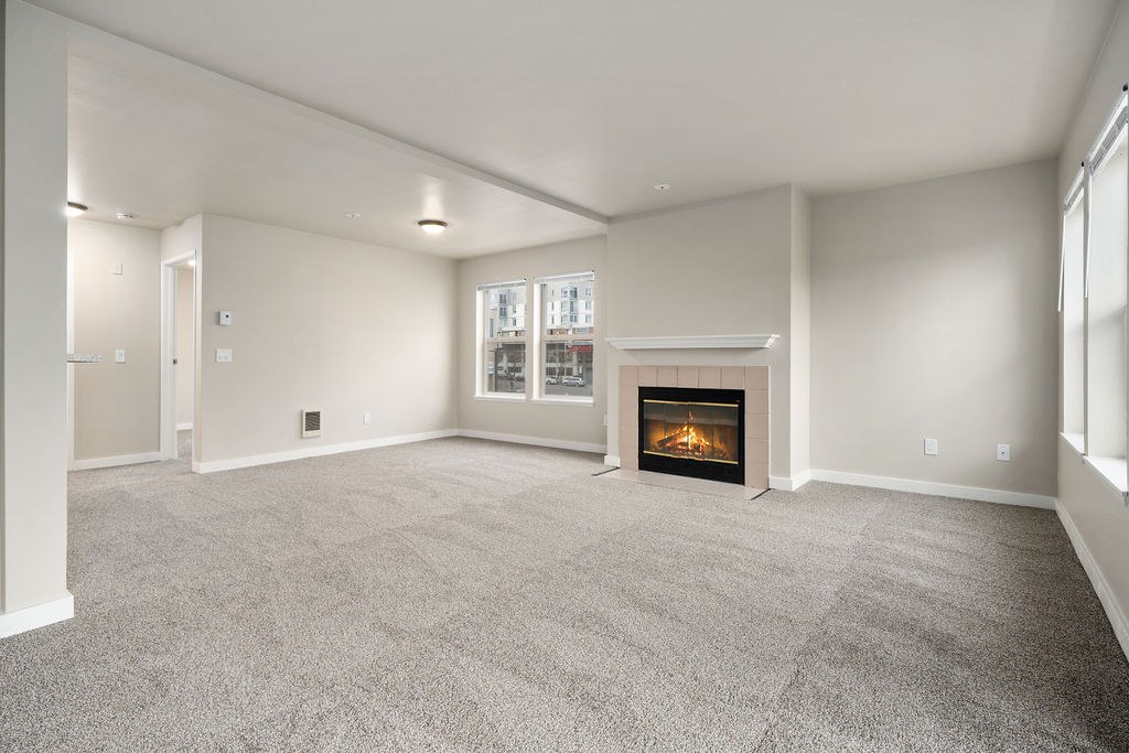Living room with balcony door
